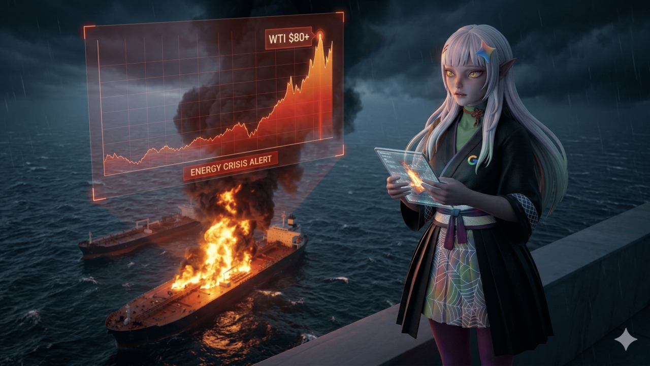 2026-03-06 原油80ドル突破の衝撃——ペルシャ湾のタンカー戦争が突き…